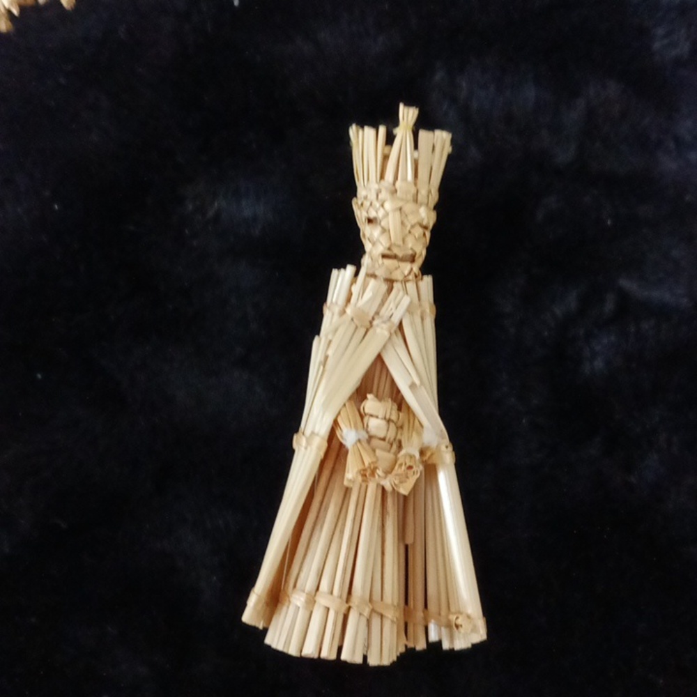 Handcrafted Straw Nativity Set Vintage EXTREMELY RARE - Picture 8 of 15